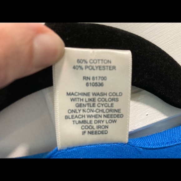 Blair-Large - Blue Button Up Top - Picture 6 of 6